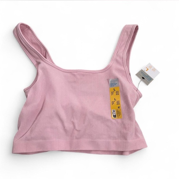 Set of Three Cropped Camisole Bralettes in White, Gray, and Pink size Large lot - Picture 4 of 4